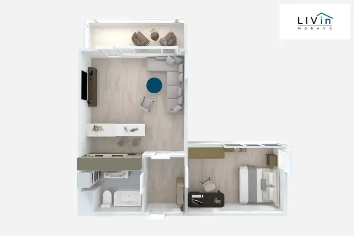 Pronájem bytu 2+kk, Olomouc, Loudova, 60 m2