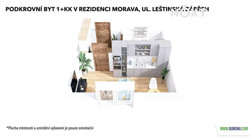 Prodej bytu 1+kk, Zábřeh, Leštinská, 33 m2
