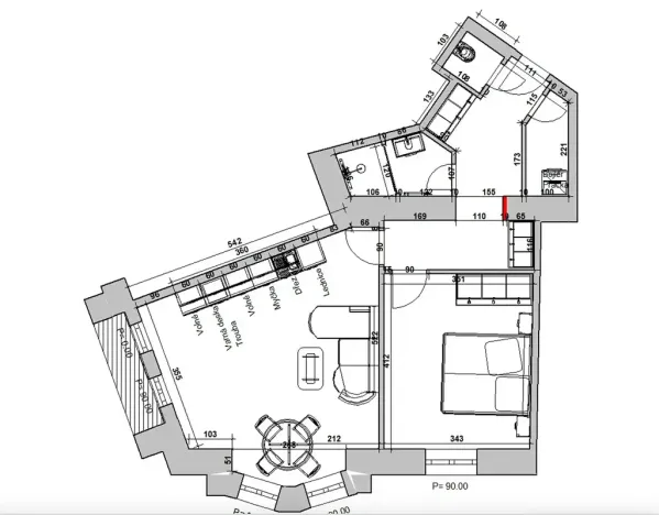 Pronájem bytu 2+kk, Praha - Vršovice, Žitomírská, 60 m2