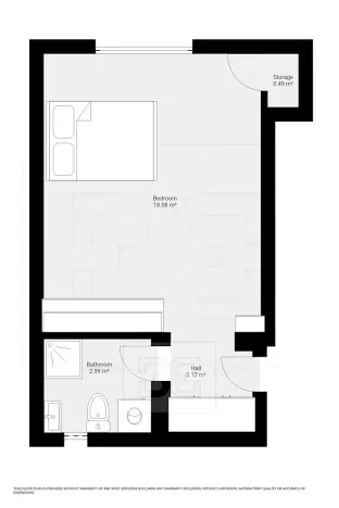 Pronájem bytu 1+kk, Praha - Strašnice, Za poštou, 25 m2