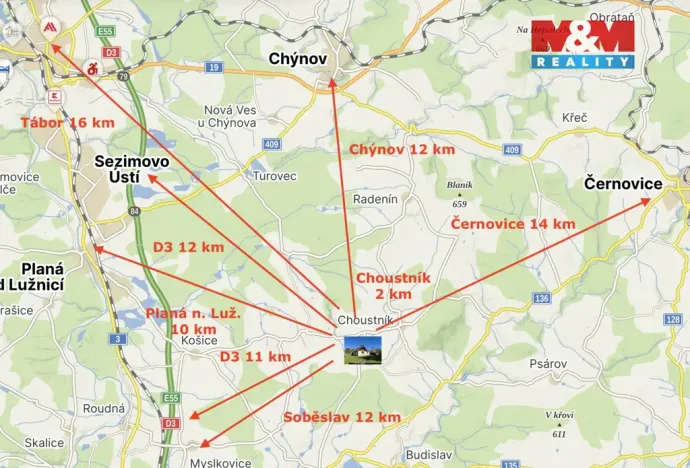 Prodej chalupy, Choustník - Kajetín, 105 m2