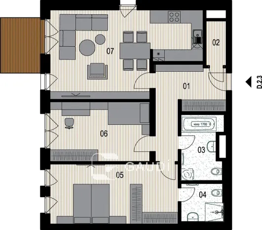 Prodej bytu 3+kk, Praha, Mezitraťová, 95 m2