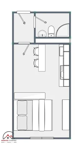Pronájem bytu 1+kk, Ostrava, Palackého, 32 m2