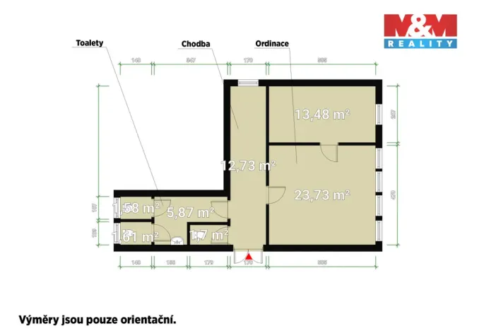 Pronájem kanceláře, Nepomuk, Na Vinici III., 60 m2