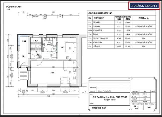 Prodej rodinného domu, Bučovice, Na Padělcích, 175 m2