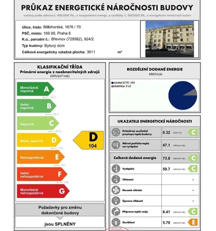 Prodej bytu 2+1, Praha - Břevnov, Bělohorská, 70 m2