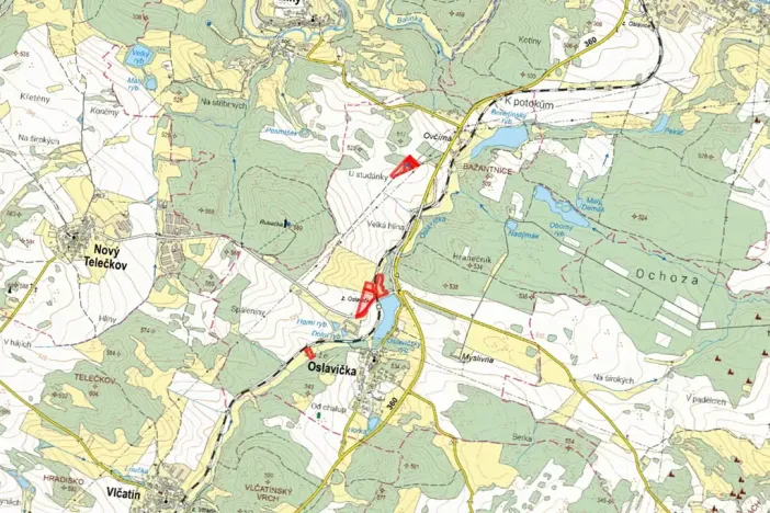 Prodej pole, Oslavička, 30363 m2