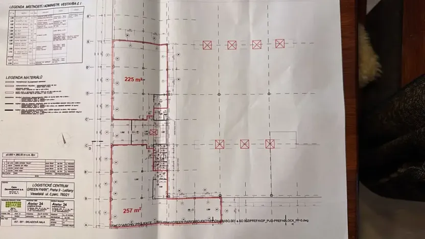 Pronájem kanceláře, Praha - Letňany, Veselská, 584 m2