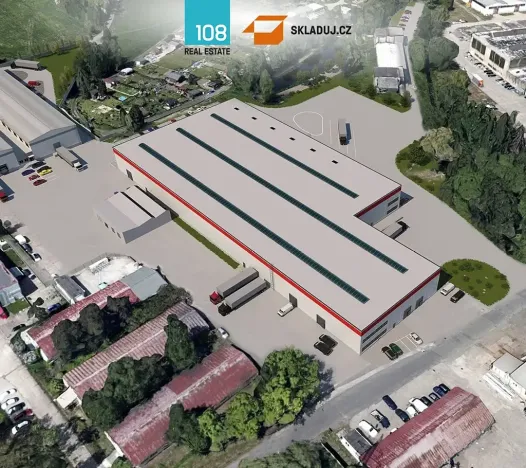Pronájem skladu, Újezdeček, Hudcovská, 1500 m2