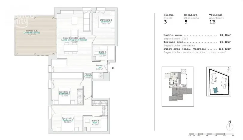 Prodej bytu 4+kk, El Verger, Alicante, Španělsko, 97 m2