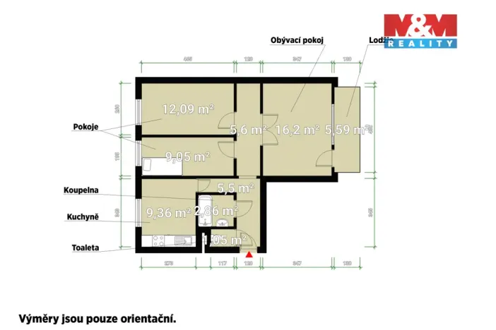Prodej bytu 3+1, Tachov, Želivského, 72 m2