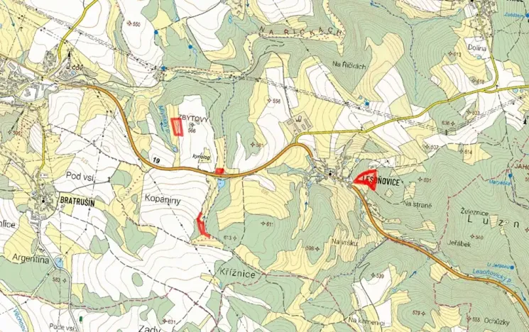 Prodej louky, Bystřice nad Pernštejnem, 26474 m2