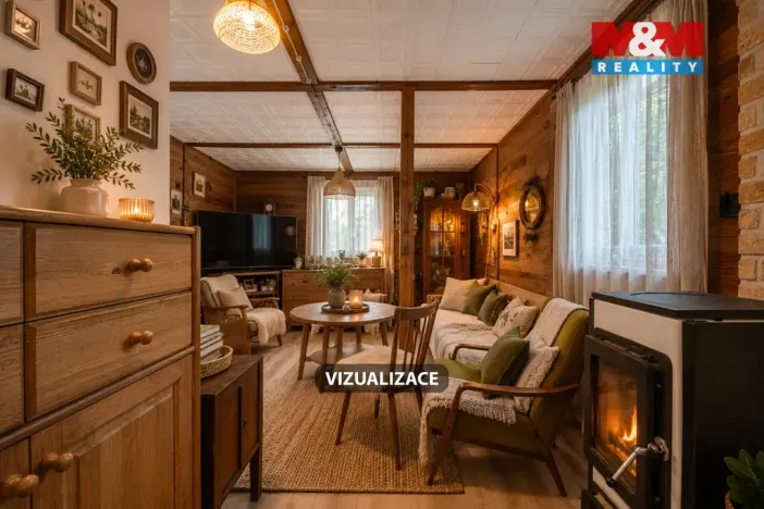 Prodej chaty, Hradištko - Pikovice, Na Mezi, 28 m2