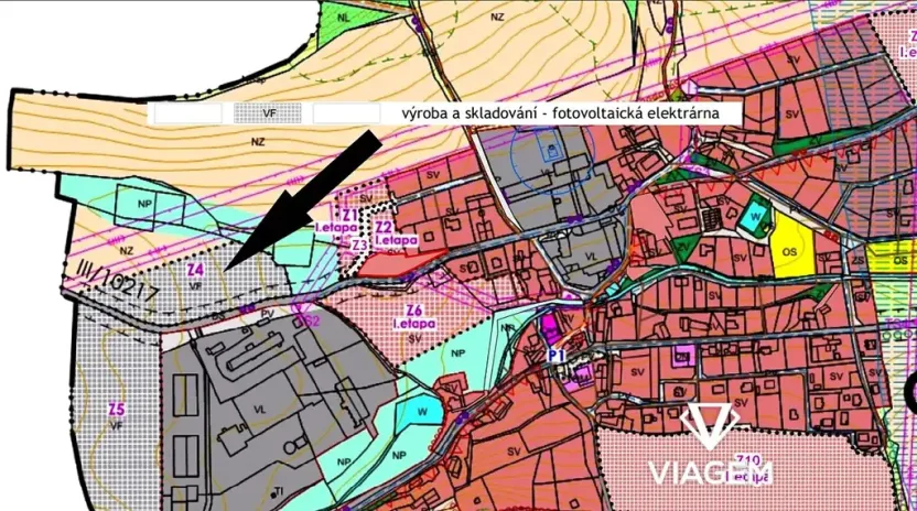 Prodej podílu komerčního pozemku, Čím, 2318 m2