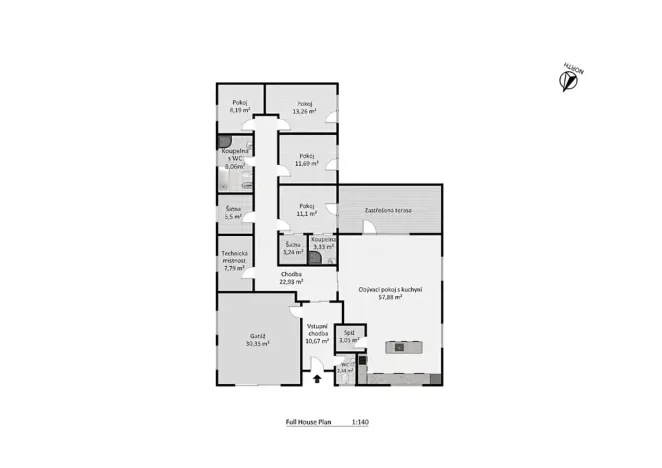 Prodej rodinného domu, Lutín, Za Rybníčkem, 199 m2