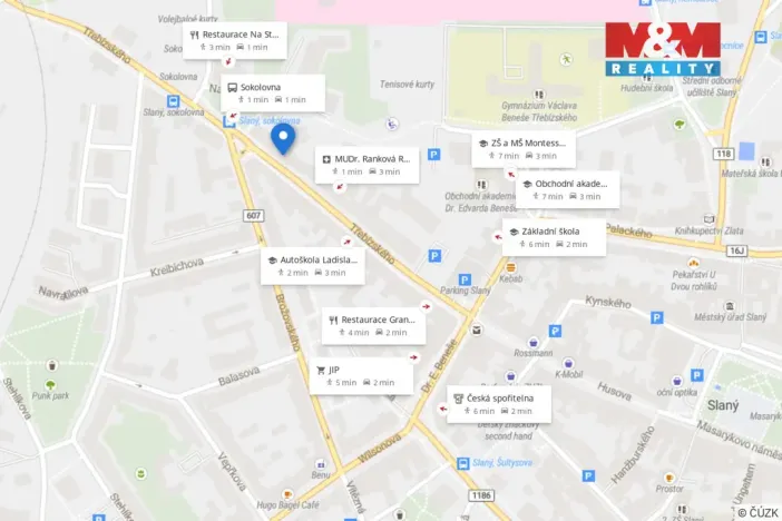 Pronájem obchodního prostoru, Slaný, Třebízského, 29 m2