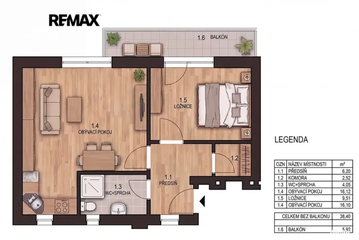 Pronájem bytu 2+kk, Praha - Žižkov, Biskupcova, 38 m2