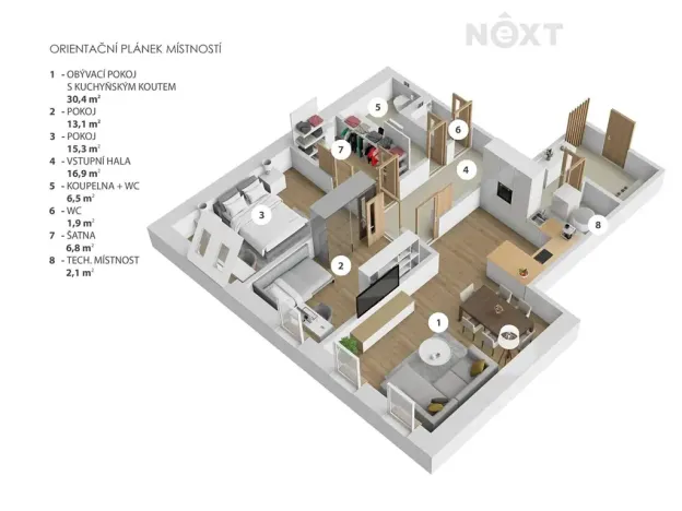 Prodej bytu 3+kk, Vrchlabí, Krkonošská, 93 m2