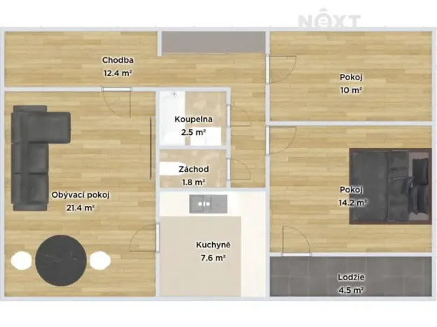 Prodej bytu 3+1, Ostrava, Jana Maluchy, 73 m2