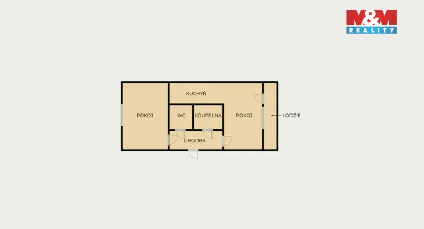 Prodej bytu 2+kk, Orlová - Lutyně, Osvobození, 51 m2