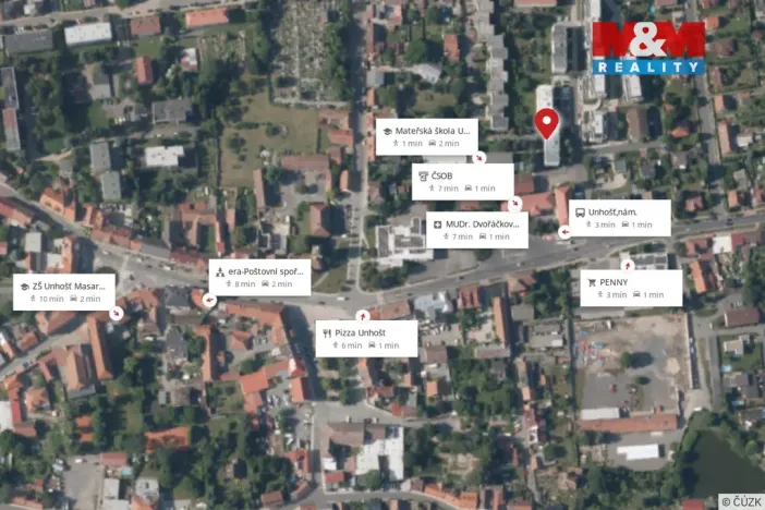 Prodej bytu 2+1, Unhošť, Karla Čapka, 51 m2