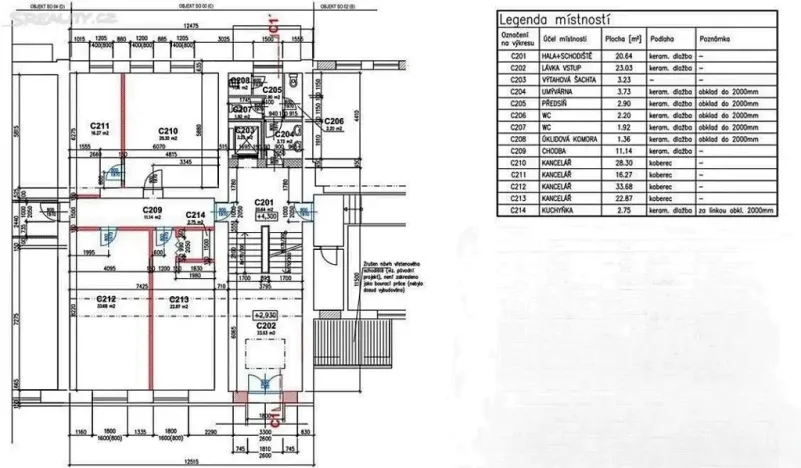 Pronájem kanceláře, Modřice, Brněnská, 28 m2