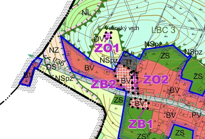 Prodej pozemku pro bydlení, Veliny, 1652 m2