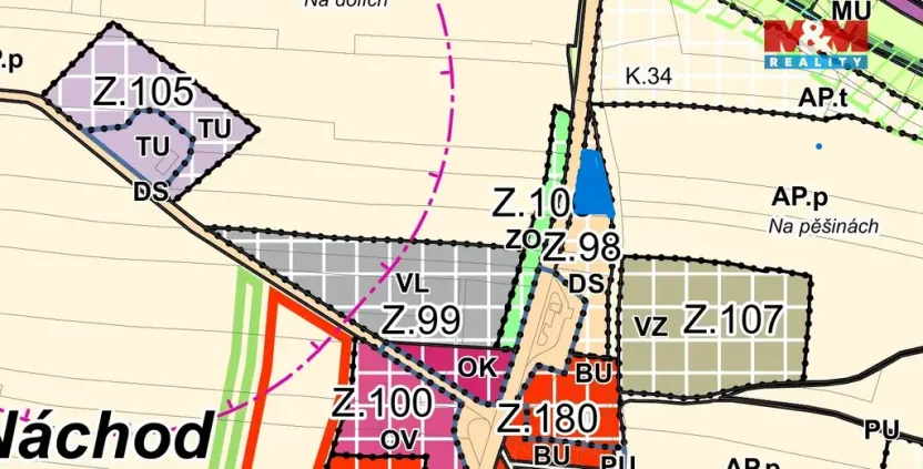 Prodej komerčního pozemku, Tábor - Náchod, 2059 m2