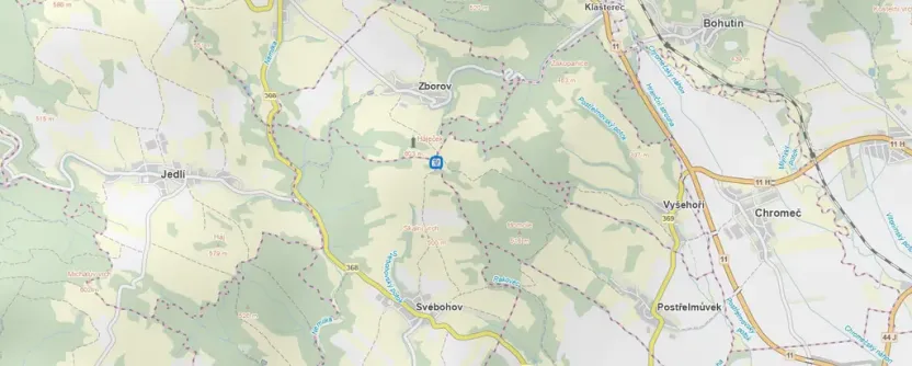 Prodej lesa, Svébohov, 1047 m2