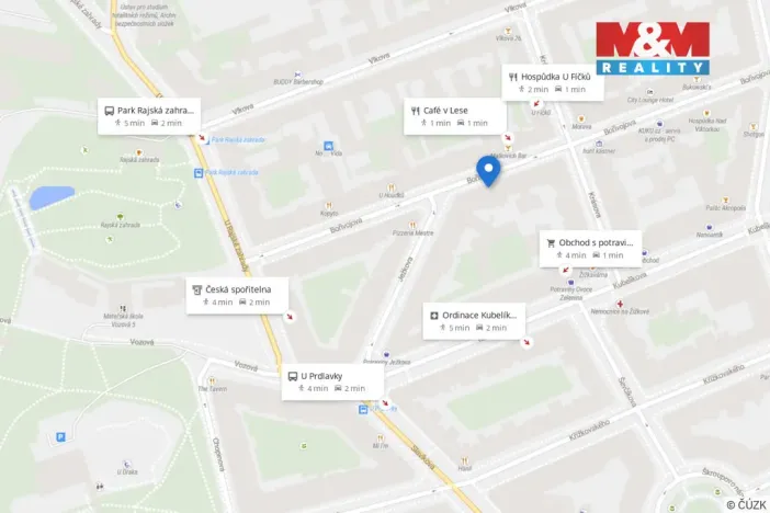 Pronájem bytu 1+kk, Praha - Žižkov, Bořivojova, 33 m2