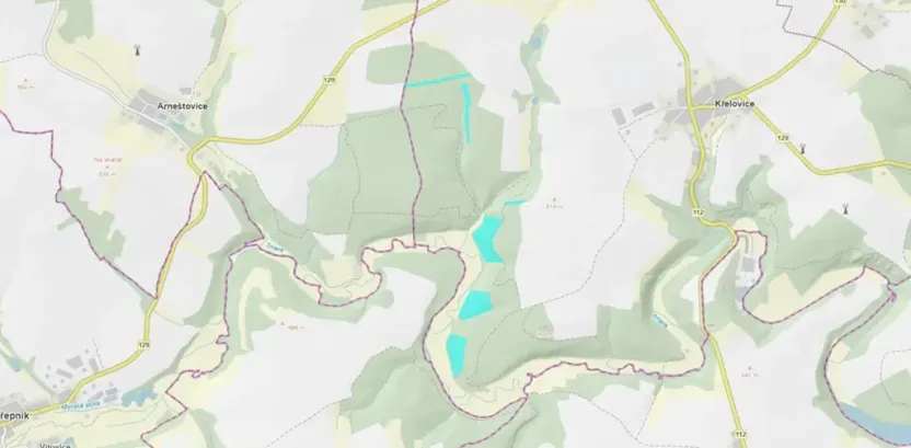 Prodej lesa, Křelovice, 102822 m2