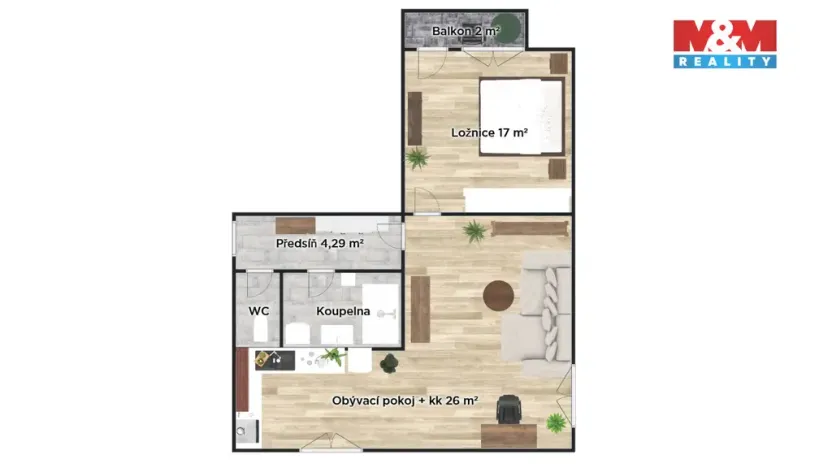 Prodej bytu 2+kk, Mělník, nám. Gen. Swierczewského, 52 m2