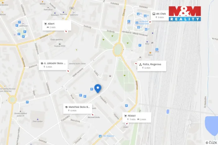 Prodej bytu 2+kk, Cheb, Palackého, 51 m2