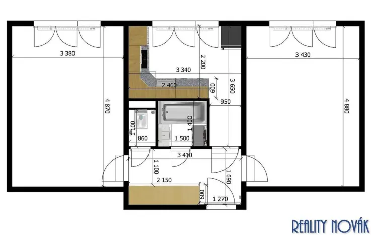 Prodej bytu 2+1, Praha - Záběhlice, Zvonková, 52 m2