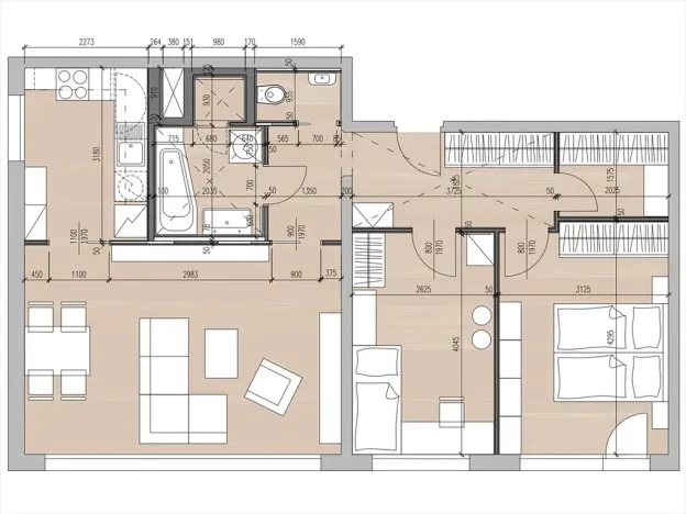 Pronájem bytu 3+kk, Praha - Michle, V zápolí, 75 m2