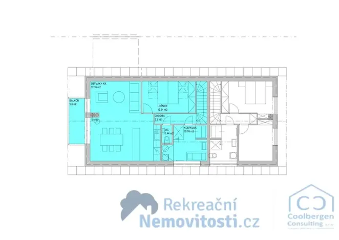 Prodej bytu 3+kk, Nová Pec, 76 m2