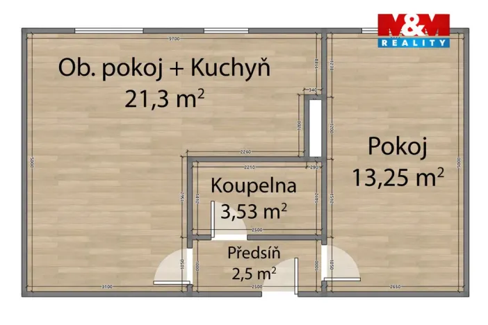 Pronájem bytu 2+kk, Částkov, 46 m2