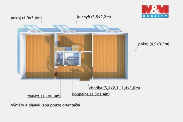 Prodej bytu 2+1, Rotava, Sídliště, 54 m2