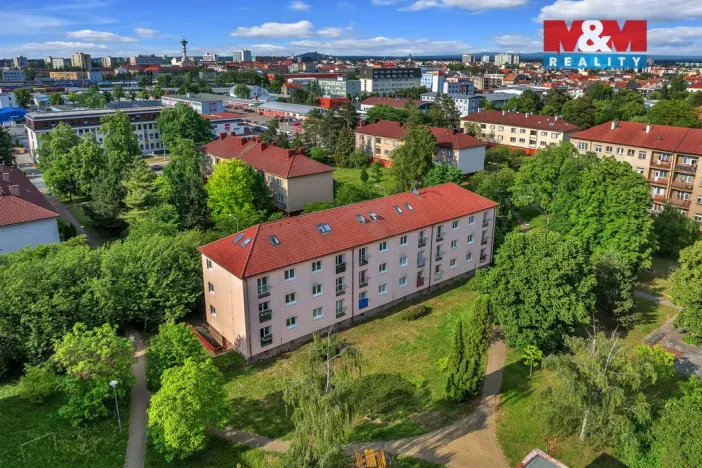 Pronájem bytu 2+1, Pardubice - Zelené Předměstí, Wolkerova, 48 m2