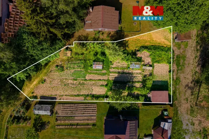 Prodej zahrady, Velhartice, 841 m2