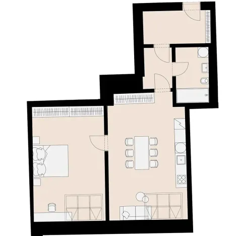 Pronájem bytu 2+kk, Praha - Žižkov, Jeronýmova, 68 m2
