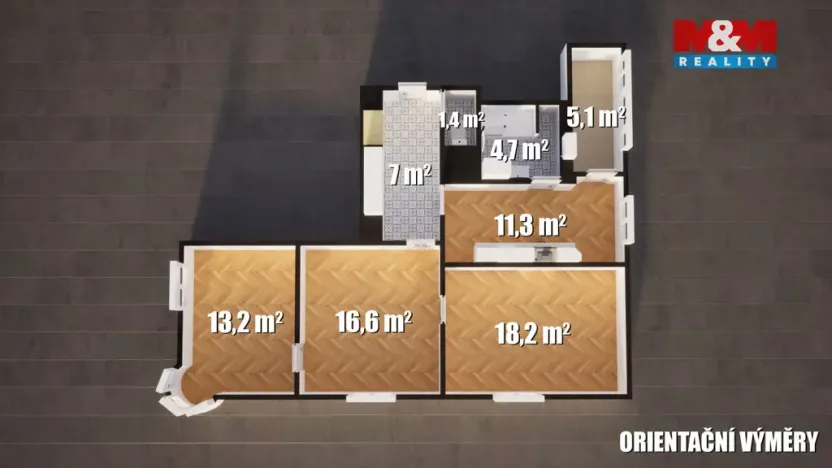 Prodej bytu 3+1, Terezín, Prokopa Holého, 73 m2