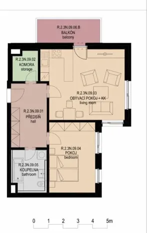 Pronájem bytu 2+kk, Praha - Žižkov, Dagmar Burešové, 65 m2