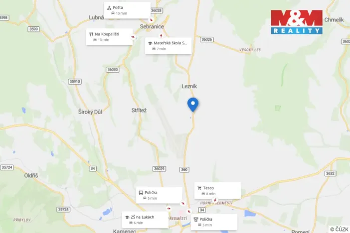 Prodej chalupy, Polička - Lezník, 177 m2