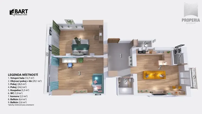 Prodej bytu 3+kk, Brno, Botanická, 100 m2