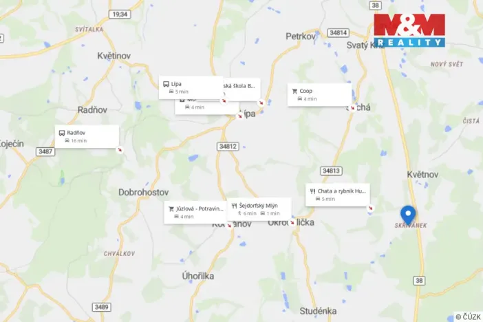 Prodej chalupy, Okrouhlička - Skřivánek, 65 m2