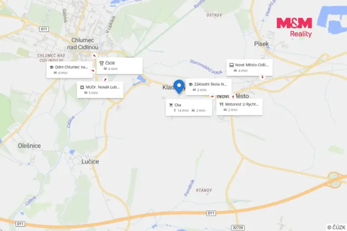 Prodej bytu 5+1, Chlumec nad Cidlinou - Kladruby, 139 m2