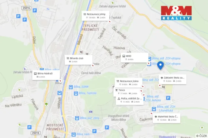 Prodej bytu 3+1, Bílina - Teplické Předměstí, Sídliště Za Chlumem, 76 m2