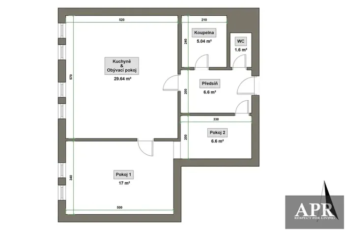 Pronájem bytu 2+kk, Uherský Brod, Naardenská, 66 m2