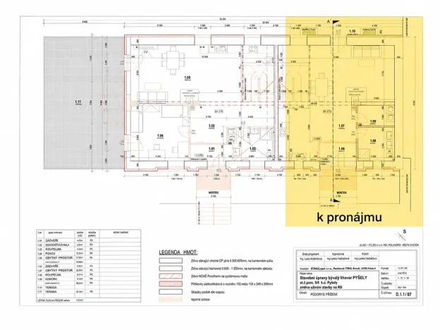 Pronájem rodinného domu, Pyšely, Sedlákova, 126 m2